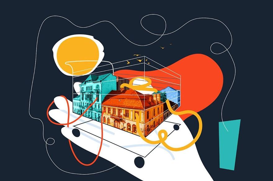 Empty Streets From Our City Become Illustrator’s Artwork