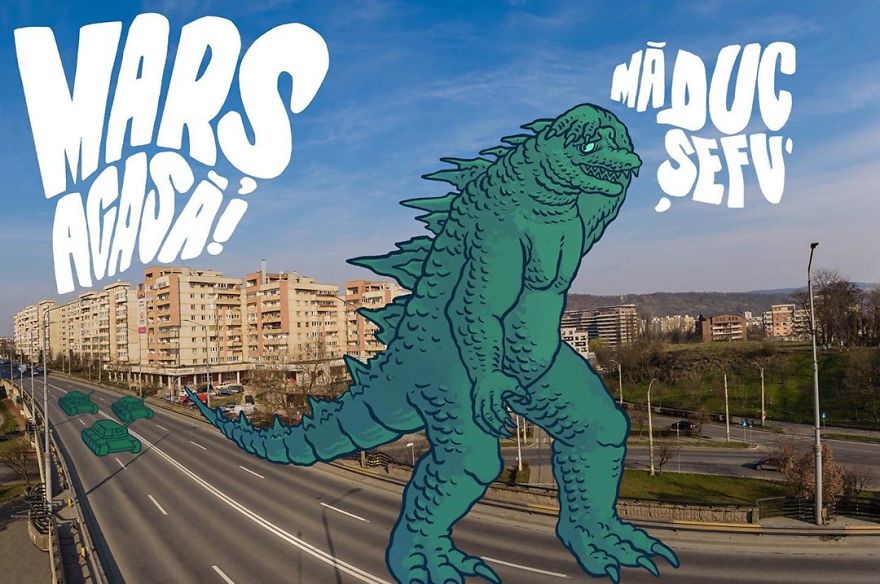 Empty Streets From Our City Become Illustrator’s Artwork