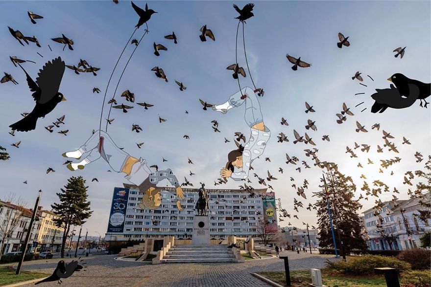 Empty Streets From Our City Become Illustrator’s Artwork