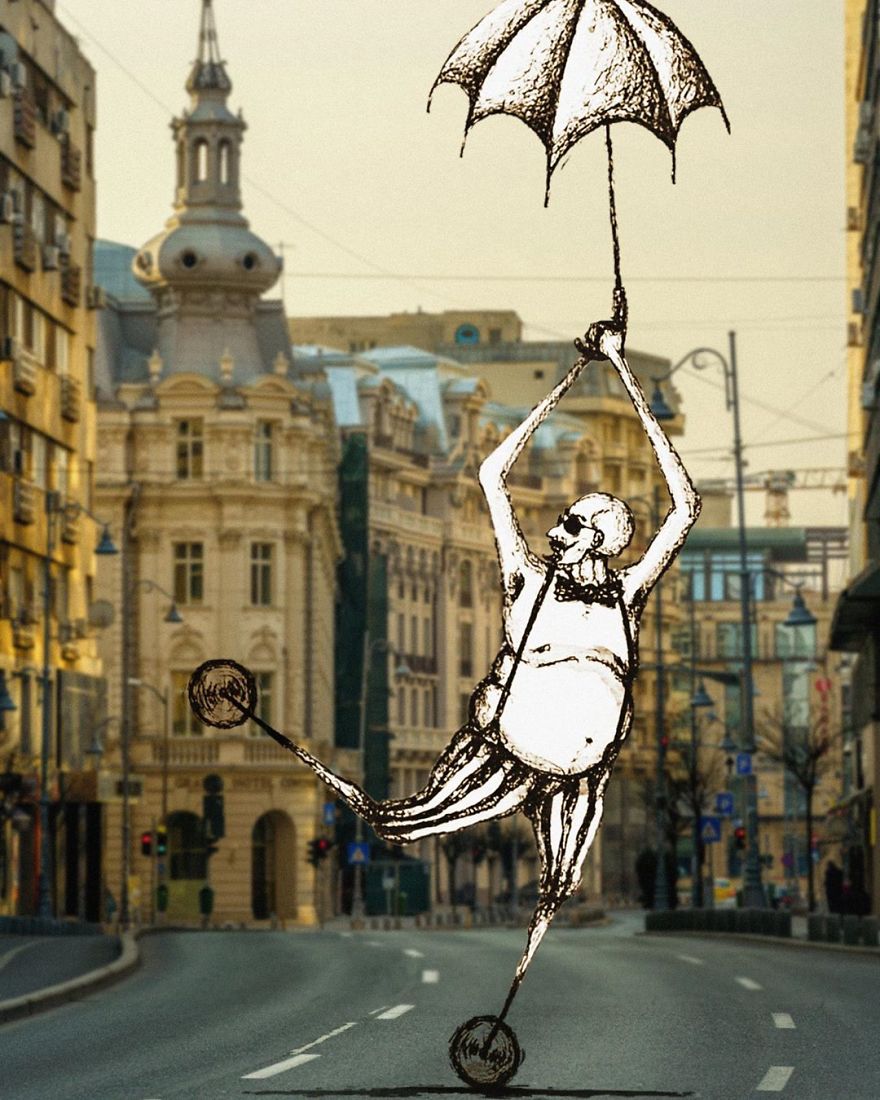 Empty Streets From Our City Become Illustrator’s Artwork