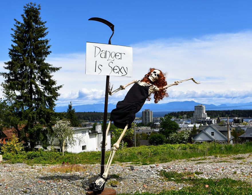 My Halloween Skeletons Became "Humerus" Counter Protestors My Halloween Skeletons Became "Humerus" Counter Protestors