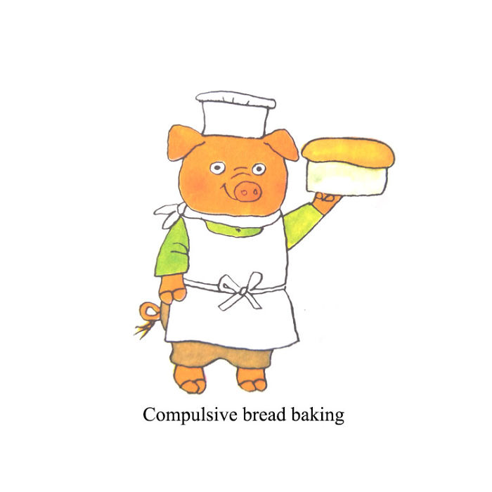 The Look On This Pig's Face Makes Me Think This Might Be The 6th Loaf This Week