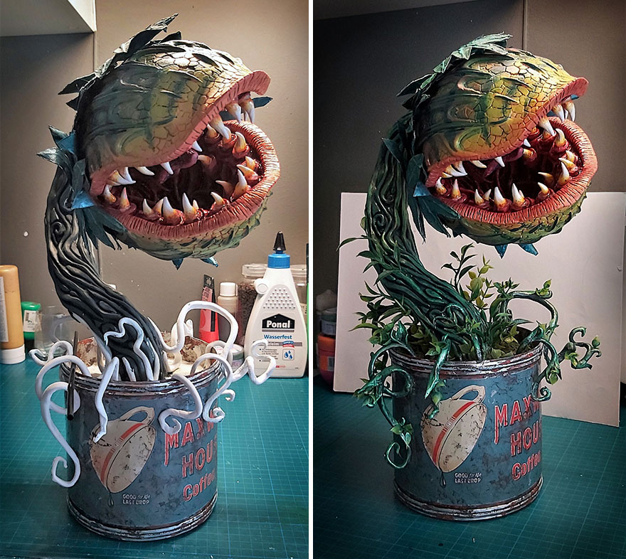 I Handcrafted Audrey 2 From “Little Shop Of Horrors” From Materials I Had At Home During The Quarantine I Handcrafted Audrey 2 From “Little Shop Of Horrors” From Materials I Had At Home During The Quarantine