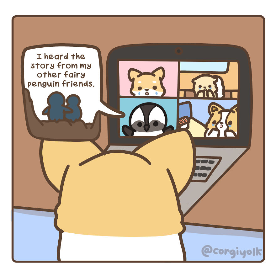 I Created A Comic Strip Based On The Two Widowed Fairy Penguins Photograph That Went Viral I Created A Comic Strip Based On The Two Widowed Fairy Penguins Photograph That Went Viral