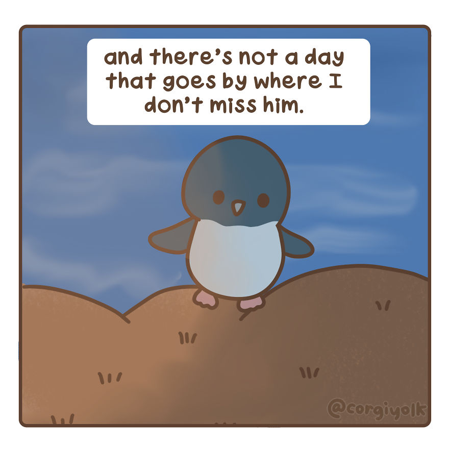 I Created A Comic Strip Based On The Two Widowed Fairy Penguins Photograph That Went Viral