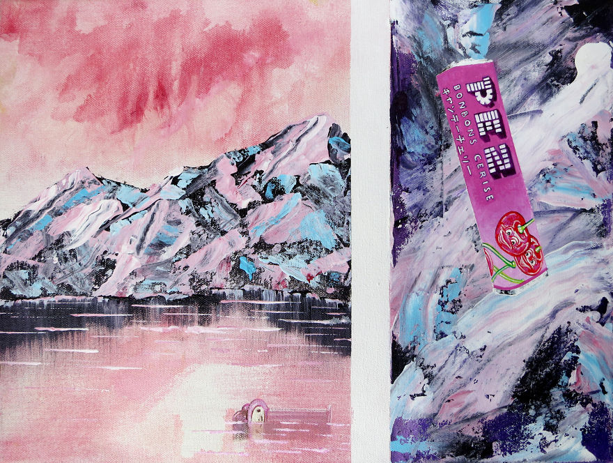 I Spent Quarantine Painting Intricate Pieces Of Litter Into My Traditional Nature Landscapes. I Spent Quarantine Painting Intricate Pieces Of Litter Into My Traditional Nature Landscapes.