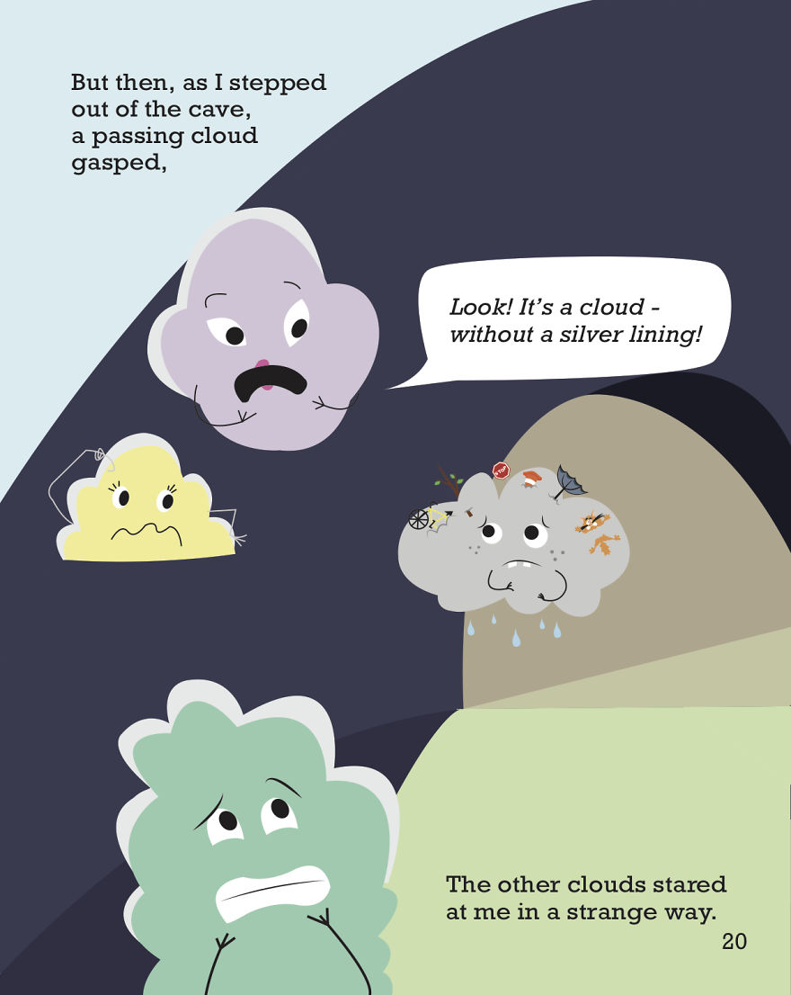 I Wrote And Illustrated A Book About A Cloud Without A Silver Lining
