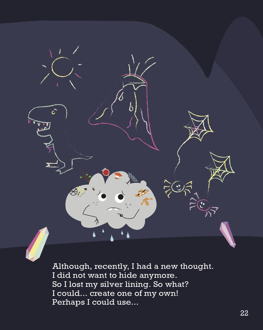 I Wrote And Illustrated A Book About A Cloud Without A Silver Lining