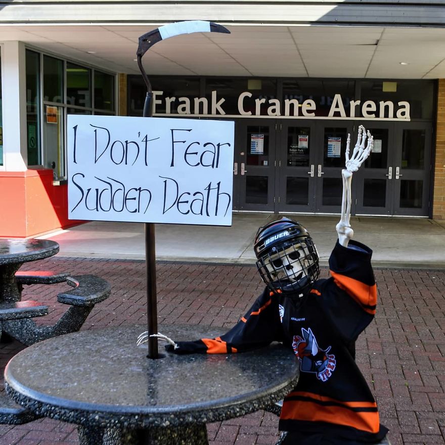 My Halloween Skeletons Became "Humerus" Counter Protestors