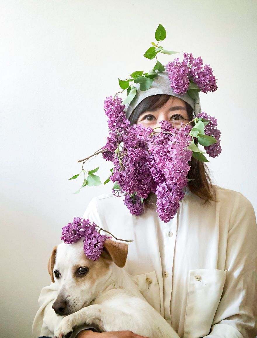 Lilac Flower Mask
