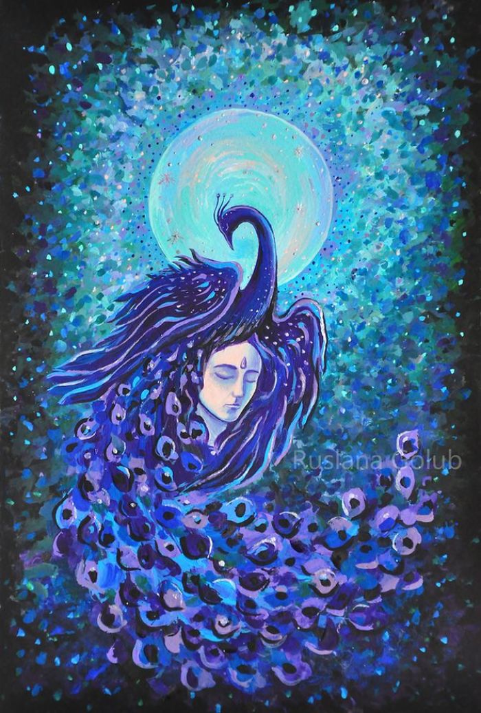 Moon, Stars, Horses, Redhead Maidens And Magical Creatures In Ruslana Golub's Artworks Moon, Stars, Horses, Redhead Maidens And Magical Creatures In Ruslana Golub's Artworks