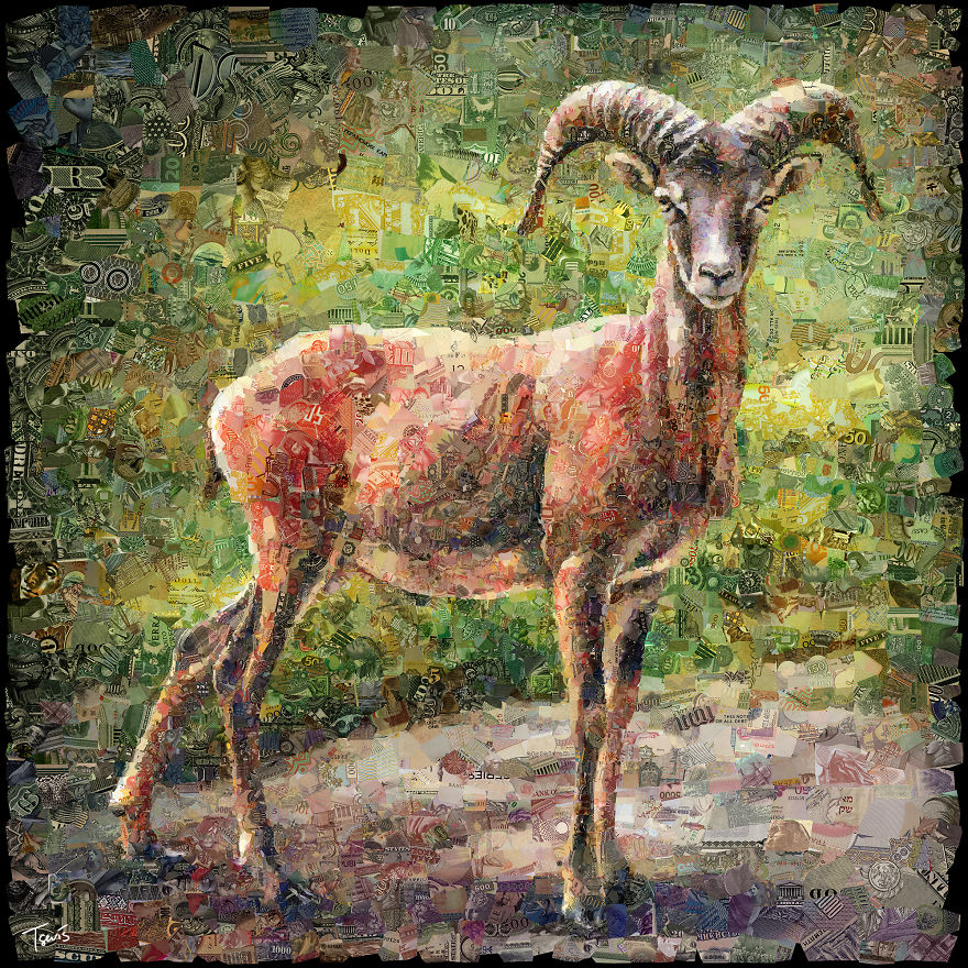 My 12 Wild Animals Made Out Of Banknotes From All Over The World