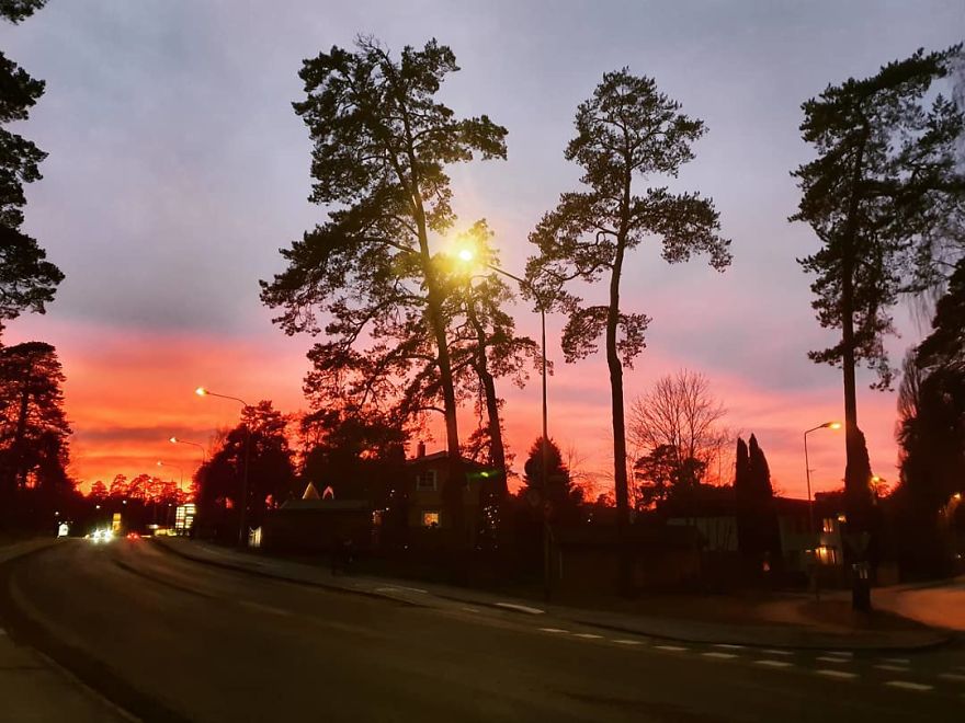 Orange Jam Spilt Over The Sky