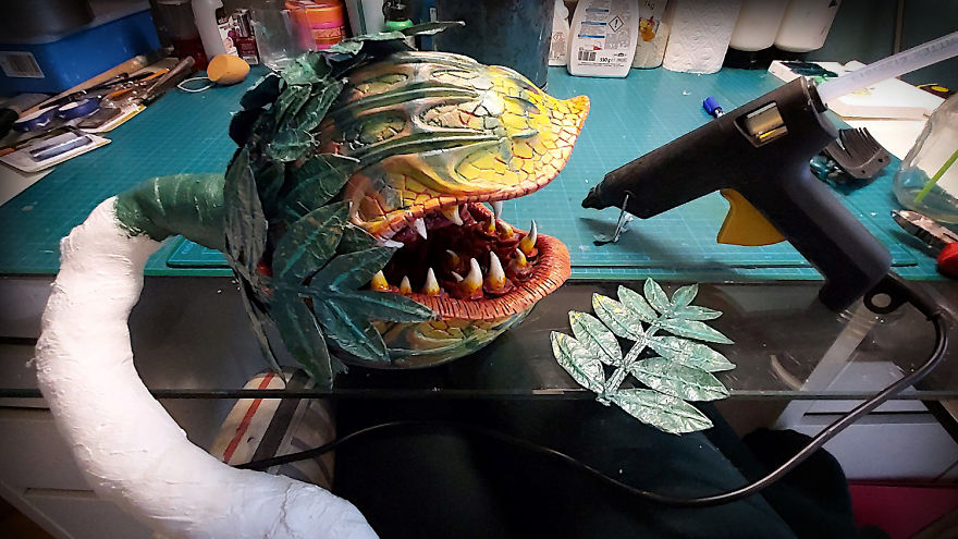 I Handcrafted Audrey 2 From “Little Shop Of Horrors” From Materials I Had At Home During The Quarantine I Handcrafted Audrey 2 From “Little Shop Of Horrors” From Materials I Had At Home During The Quarantine