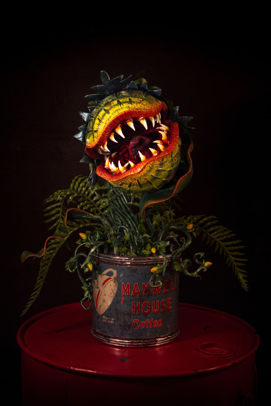 I Handcrafted Audrey 2 From “Little Shop Of Horrors” From Materials I Had At Home During The Quarantine I Handcrafted Audrey 2 From “Little Shop Of Horrors” From Materials I Had At Home During The Quarantine