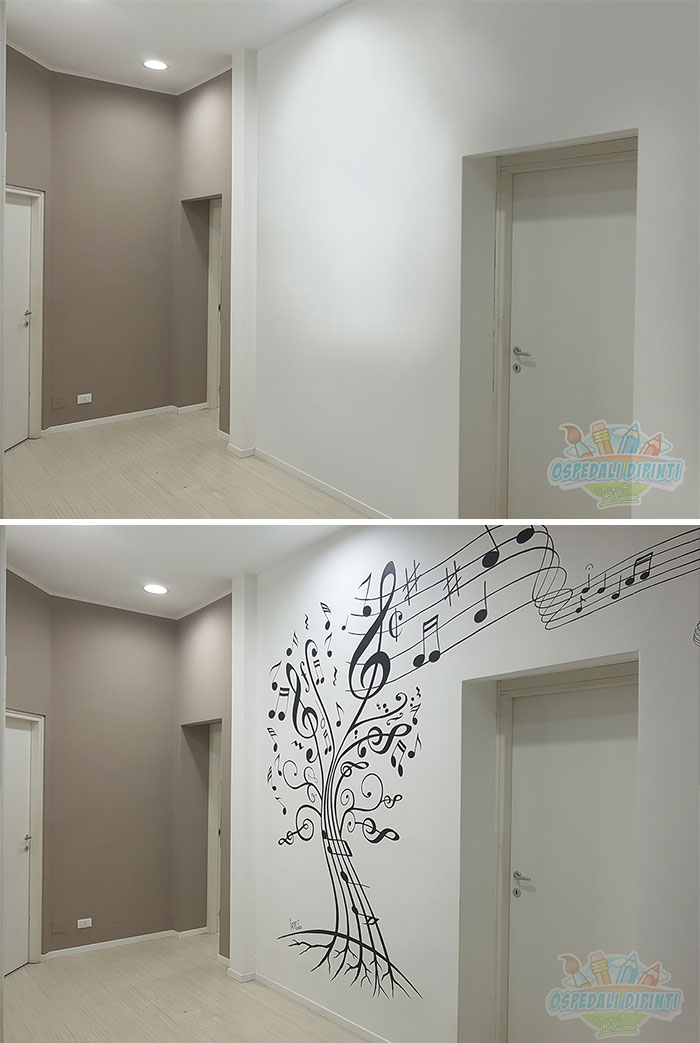 This Italian Painter Turns The Hospital's Walls Into An Enchanted Kingdom To Help Children Deal With Their Fears