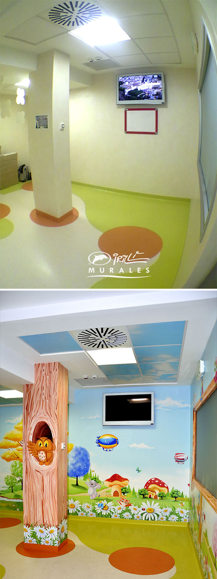 This Italian Painter Turns The Hospital's Walls Into An Enchanted Kingdom To Help Children Deal With Their Fears