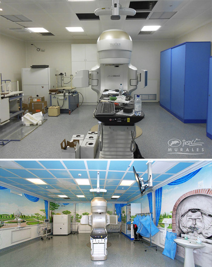 This Italian Painter Turns The Hospital's Walls Into An Enchanted Kingdom To Help Children Deal With Their Fears