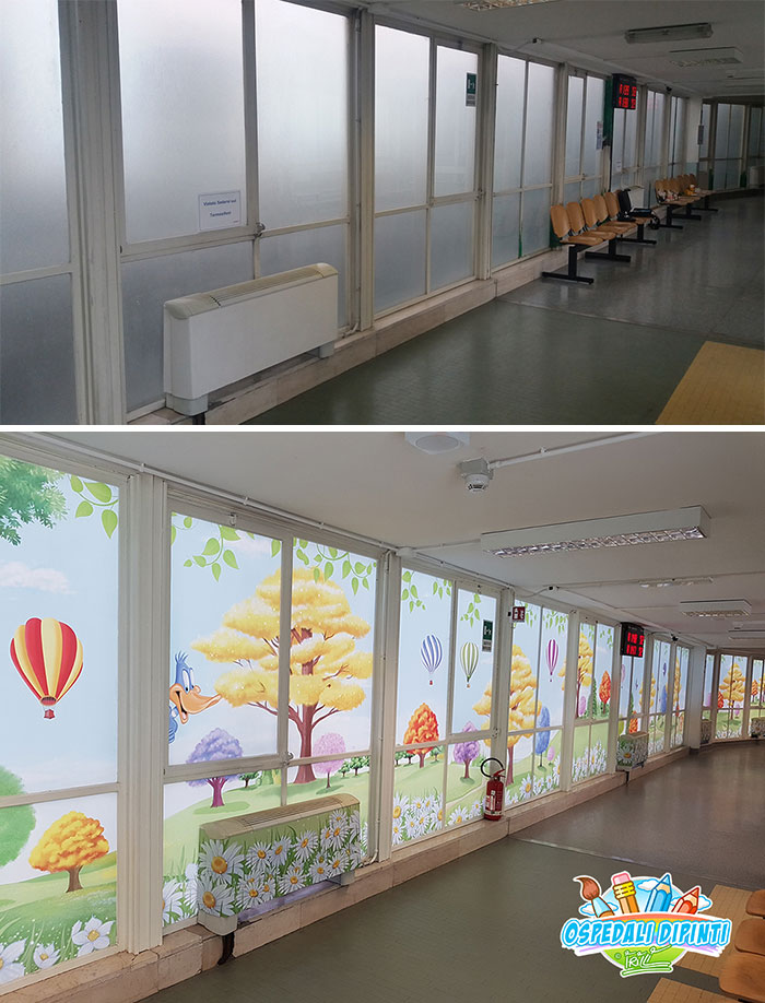 This Italian Painter Turns The Hospital's Walls Into An Enchanted Kingdom To Help Children Deal With Their Fears
