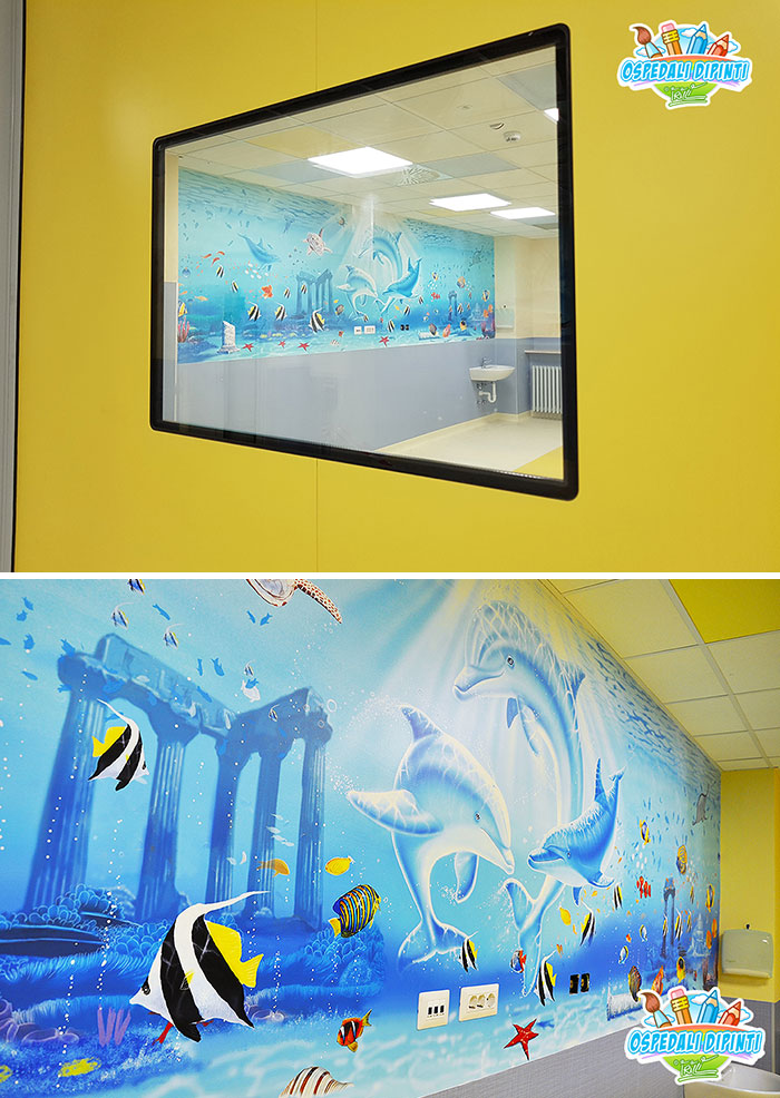 This Italian Painter Turns The Hospital's Walls Into An Enchanted Kingdom To Help Children Deal With Their Fears