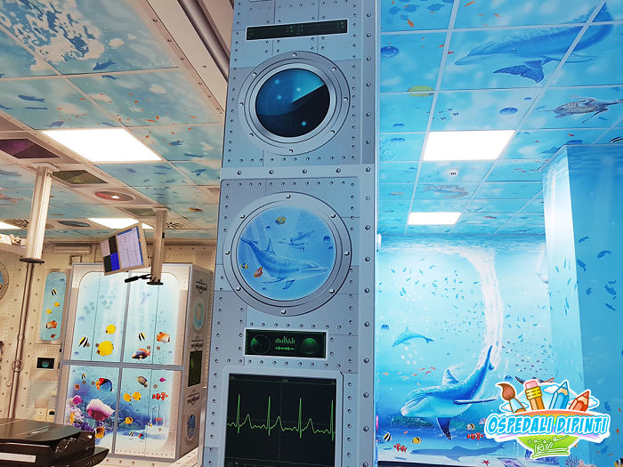 This Italian Painter Turns The Hospital's Walls Into An Enchanted Kingdom To Help Children Deal With Their Fears