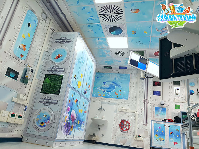 This Italian Painter Turns The Hospital's Walls Into An Enchanted Kingdom To Help Children Deal With Their Fears