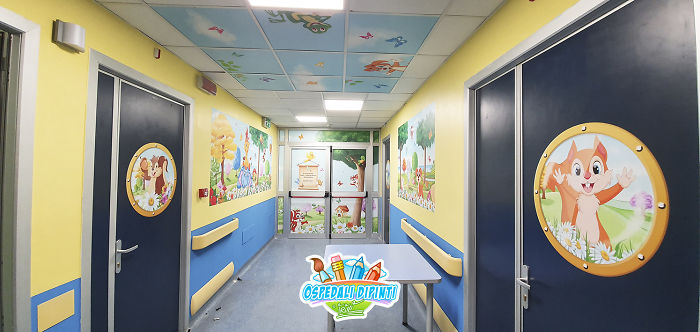 This Italian Painter Turns The Hospital's Walls Into An Enchanted Kingdom To Help Children Deal With Their Fears