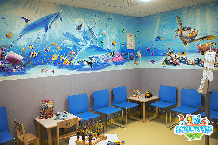 This Italian Painter Turns The Hospital's Walls Into An Enchanted Kingdom To Help Children Deal With Their Fears