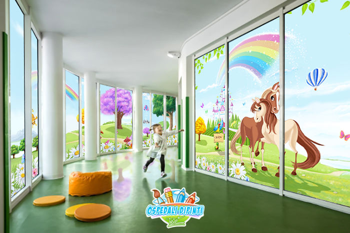 This Italian Painter Turns The Hospital's Walls Into An Enchanted Kingdom To Help Children Deal With Their Fears