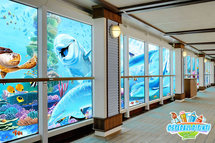 This Italian Painter Turns The Hospital's Walls Into An Enchanted Kingdom To Help Children Deal With Their Fears