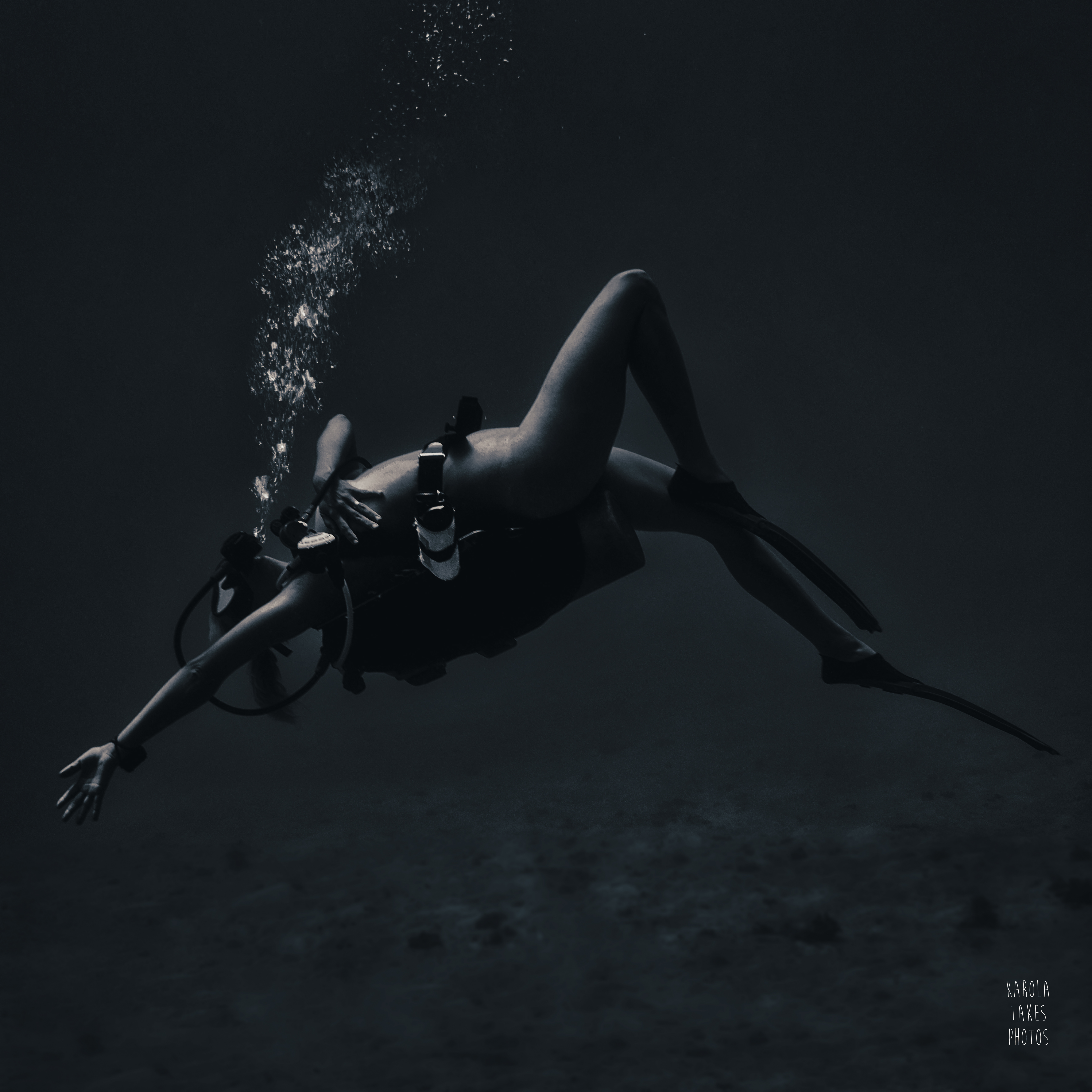 I Went For Holidays To Indonesia, Never Left And Became An Underwater Photographer. My Black And White Uw Photos.