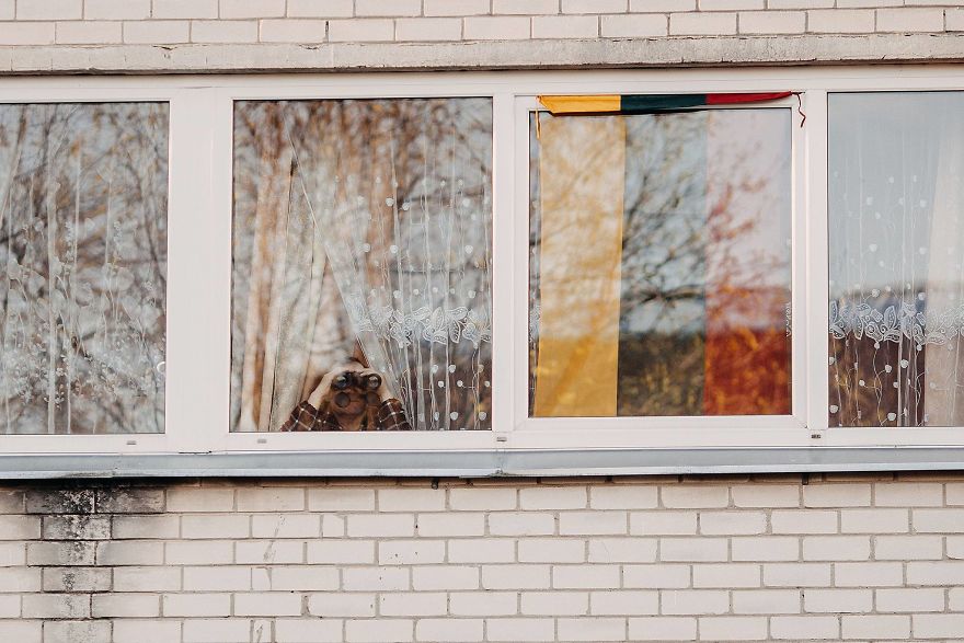 Kaunas' Courtyards Transform Into Stages As Various Artists Perform For Quarantined People
