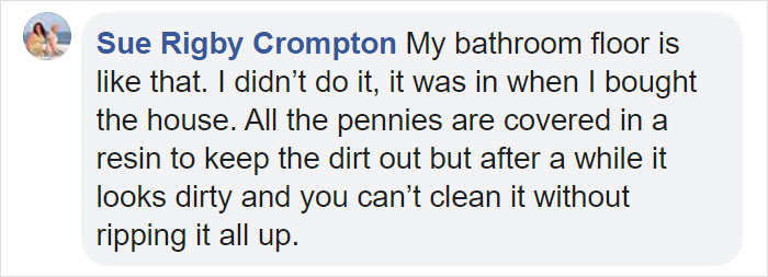 Artist Works On A DIY Project To Create This Stunning Mosaic Floor Out Of 7,500 Pennies