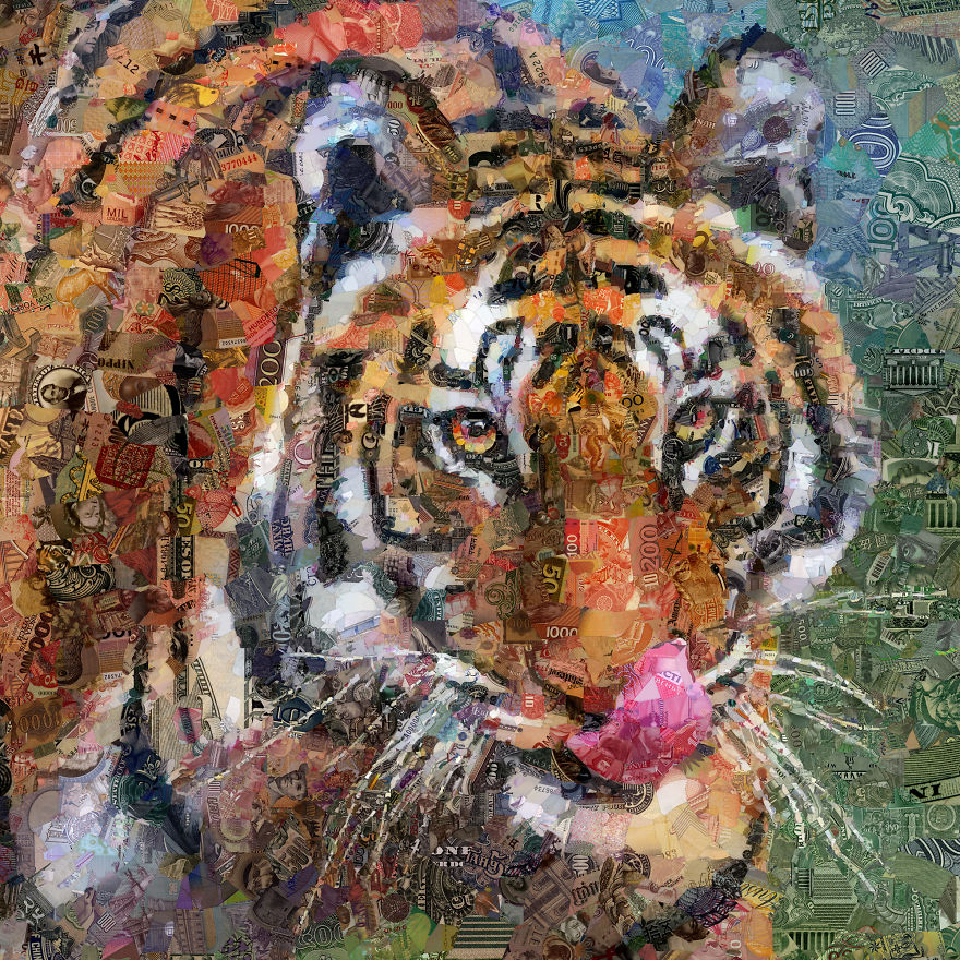 My 12 Wild Animals Made Out Of Banknotes From All Over The World