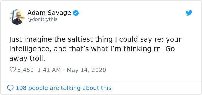 Adam Savage Makes A Statement About People Who Refuse To Wear A Mask, Shuts Down Idiots One By One