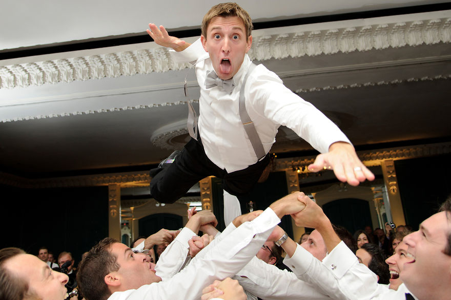 This Party Animal Flying Through The Air