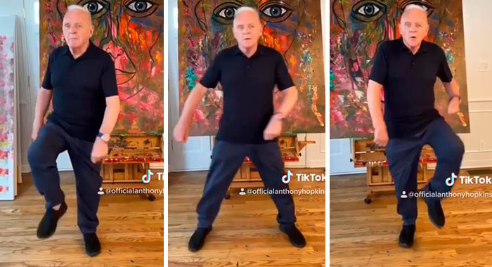 82-Year-Old Anthony Hopkins Nails ‘Tootsie Slide’ Tiktok Challenge