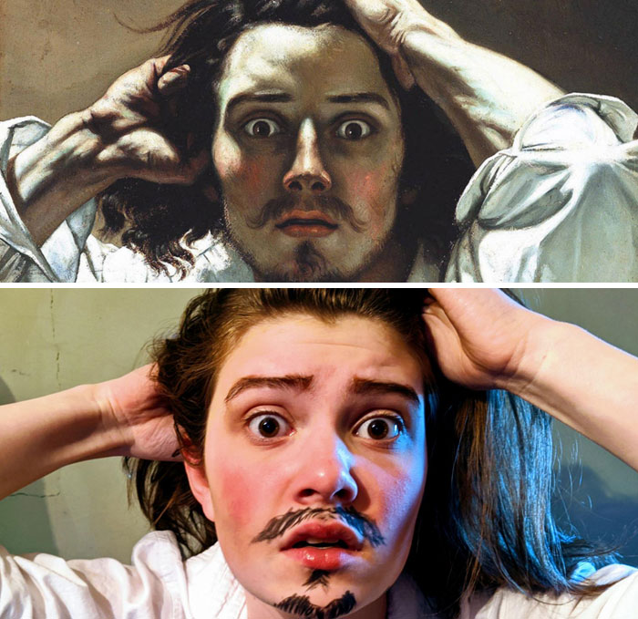 Le Desespere By Gustave Courbet And My Kid