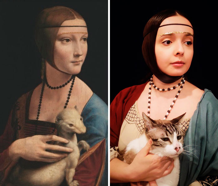 "Lady With A Catine", Leonardo Da Vinci