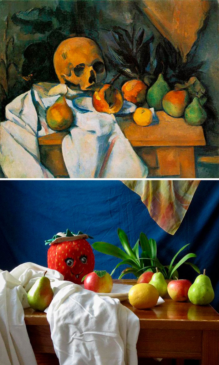Still Life With Strawberry, From Cezanne's Still Life With Skull