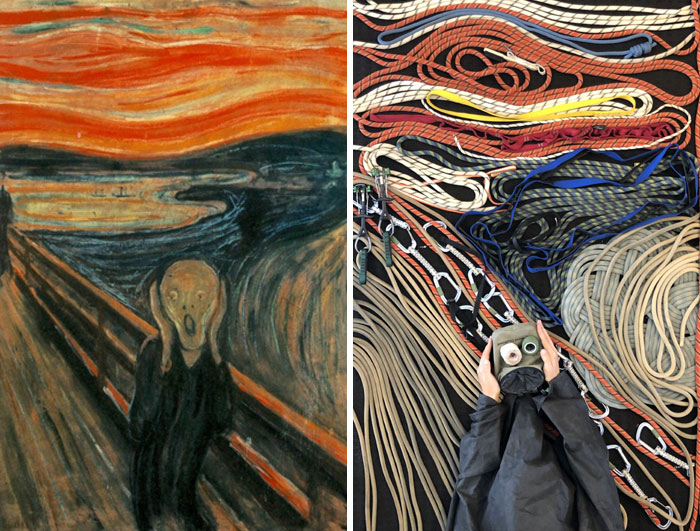 'the Scream' - Recreated With Climbing Rope And A Few Other Things...