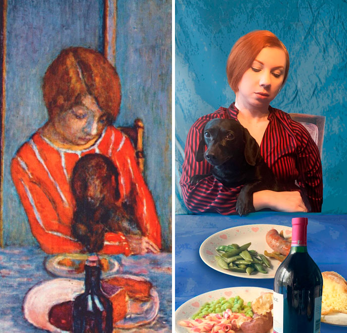 My Attempt At The Getty Museum Challenge. Pierre Bonnard’s Woman With Dog