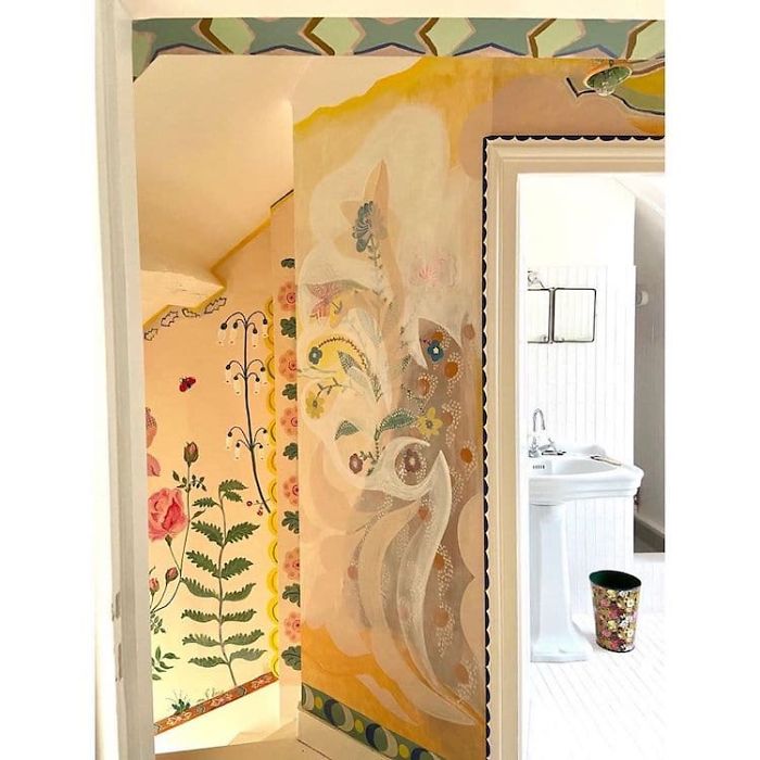 Artist Stuck In Quarantine Unleashes Her Creativity On Her House And Paints All Over The Walls