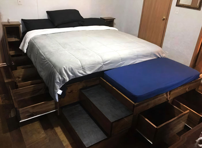 This Company Makes Custom Wooden Bed Frames With Built-In Pet Beds This Company Makes Custom Wooden Bed Frames With Built-In Pet Beds