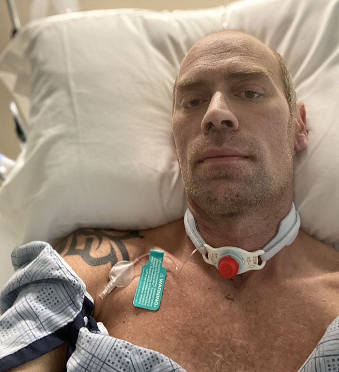 Man Shares An Eye-Opening Pic Showing What Covid-19 Did To Him After 6 Weeks In A Hospital