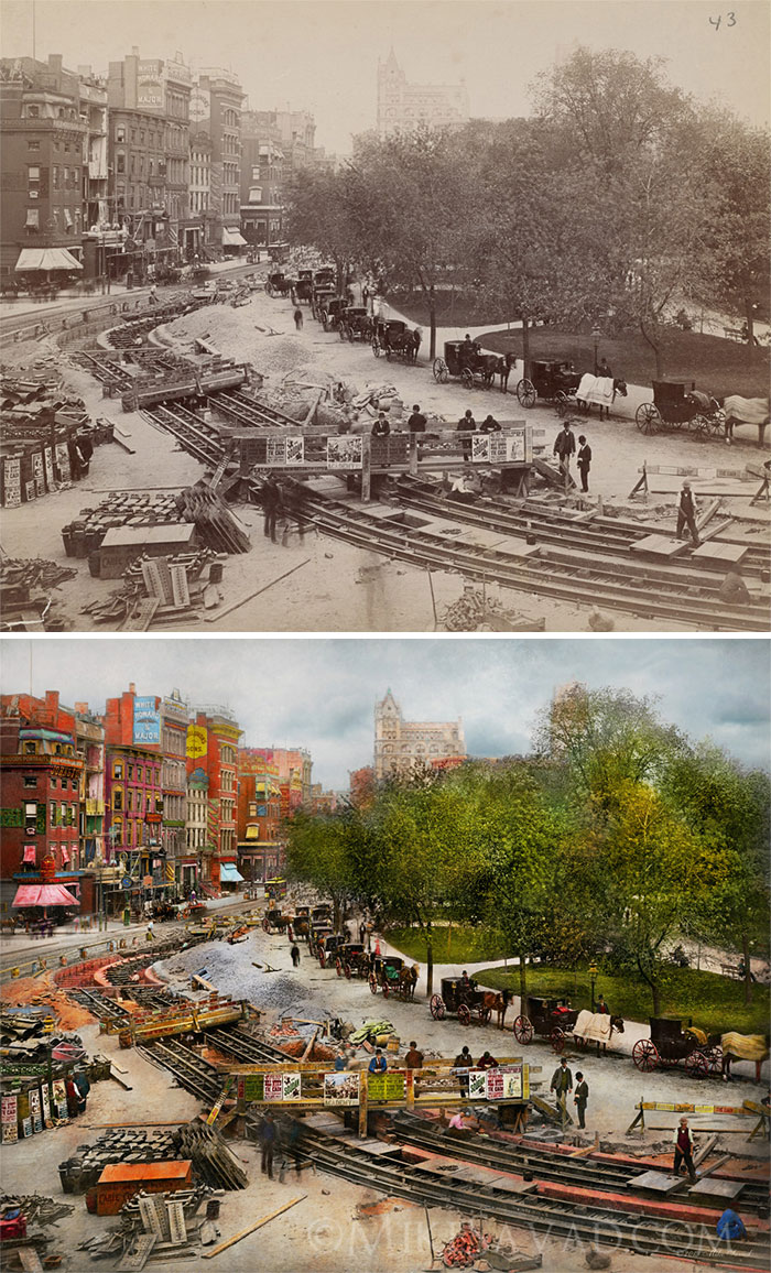 Laying The Track, 1891