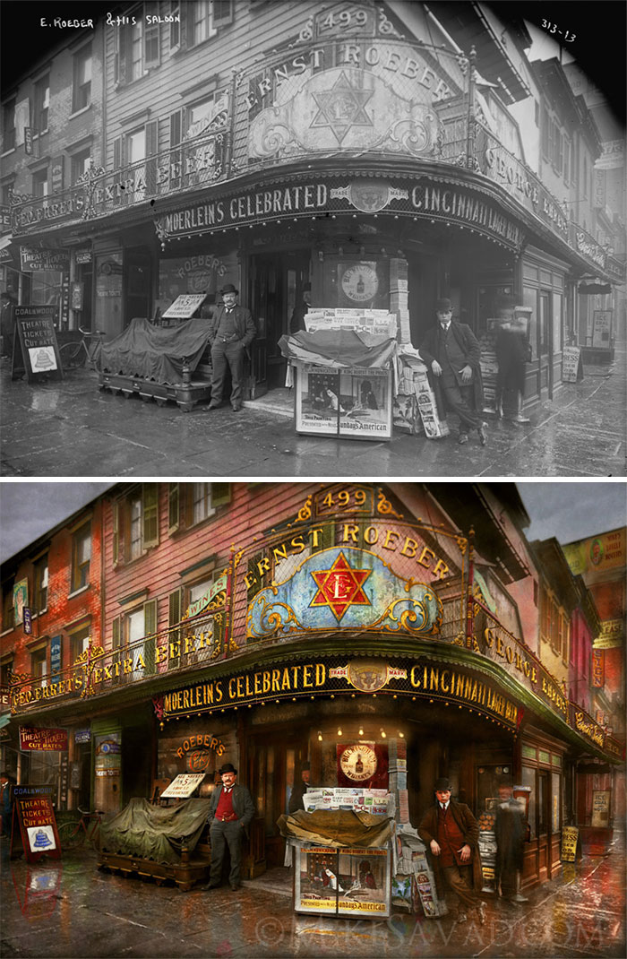 Ernest Roeber's Cafe, 1908