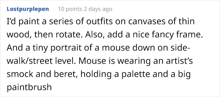 This Bulldog Loves Watching The Street Through A Hole, So His Owners Paint 2 Costumes On The Fence