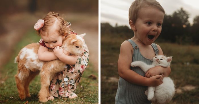 I Photograph The Innocent Moments Of Children With Animals (30 Pics)