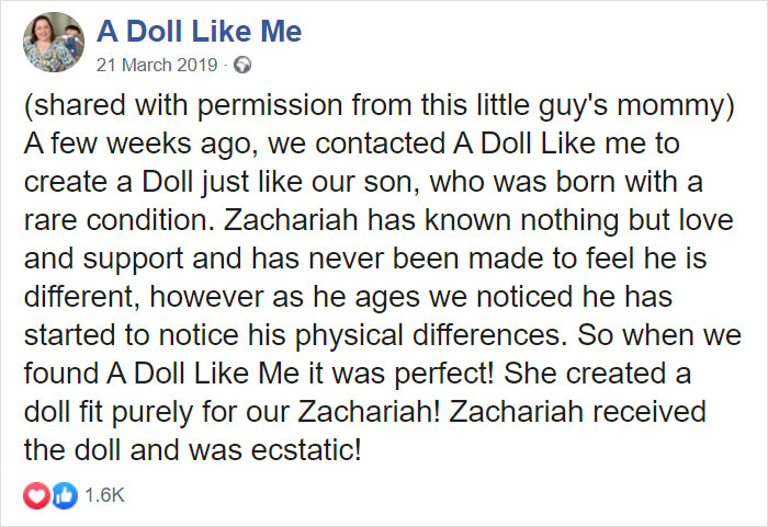 This Woman Is Creating Look-Alike Dolls For Kids With Disabilities And It’s Touching Everyone’s Hearts This Woman Is Creating Look-Alike Dolls For Kids With Disabilities And It’s Touching Everyone’s Hearts